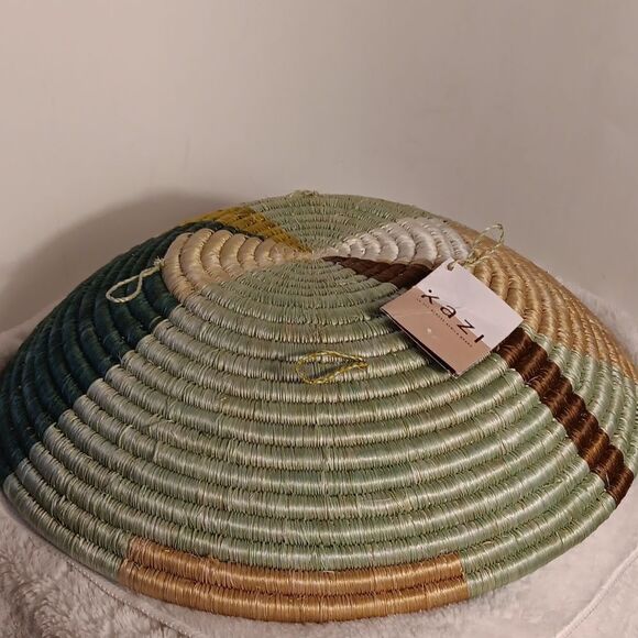 Kazi Multicolor Hand Woven Bowl - Picture 3 of 9